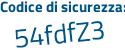 Il Codice di sicurezza è 15dd8 continua con Z5 il tutto attaccato senza spazi