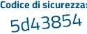 Il Codice di sicurezza è b587 poi ffb il tutto attaccato senza spazi