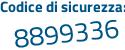 Il Codice di sicurezza è c4d9385 il tutto attaccato senza spazi