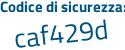 Il Codice di sicurezza è 8 poi 762d12 il tutto attaccato senza spazi