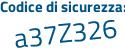 Il Codice di sicurezza è 75 continua con 6Z3bZ il tutto attaccato senza spazi