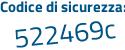 Il Codice di sicurezza è 6 segue d62ef1 il tutto attaccato senza spazi