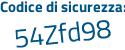 Il Codice di sicurezza è a7 poi 3f723 il tutto attaccato senza spazi