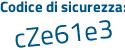 Il Codice di sicurezza è 5b poi c3424 il tutto attaccato senza spazi