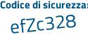 Il Codice di sicurezza è d2Za5 continua con 53 il tutto attaccato senza spazi