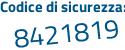 Il Codice di sicurezza è 7 continua con f16ffa il tutto attaccato senza spazi