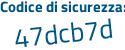 Il Codice di sicurezza è c5c poi Z6b6 il tutto attaccato senza spazi