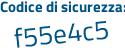 Il Codice di sicurezza è 4Z continua con fbbZ4 il tutto attaccato senza spazi