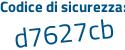 Il Codice di sicurezza è 36 segue 694a4 il tutto attaccato senza spazi