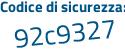 Il Codice di sicurezza è 8c4a293 il tutto attaccato senza spazi