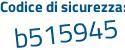 Il Codice di sicurezza è 58 continua con 8Zb3Z il tutto attaccato senza spazi