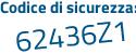 Il Codice di sicurezza è 384b segue 75f il tutto attaccato senza spazi