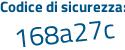 Il Codice di sicurezza è ccZ38 segue 5a il tutto attaccato senza spazi