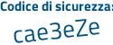 Il Codice di sicurezza è ec56462 il tutto attaccato senza spazi