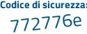 Il Codice di sicurezza è 2 continua con f5cab3 il tutto attaccato senza spazi