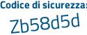 Il Codice di sicurezza è ec segue d5bZZ il tutto attaccato senza spazi