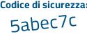 Il Codice di sicurezza è d continua con 9c5795 il tutto attaccato senza spazi