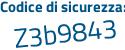 Il Codice di sicurezza è 87537 poi 2a il tutto attaccato senza spazi