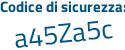 Il Codice di sicurezza è d9 poi 2Zfaa il tutto attaccato senza spazi