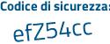 Il Codice di sicurezza è 839Ze7Z il tutto attaccato senza spazi