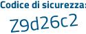 Il Codice di sicurezza è 19d continua con b131 il tutto attaccato senza spazi