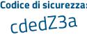 Il Codice di sicurezza è 3 continua con aea6f8 il tutto attaccato senza spazi