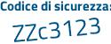 Il Codice di sicurezza è Z8 poi Zbe39 il tutto attaccato senza spazi