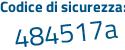 Il Codice di sicurezza è 4821 segue 59Z il tutto attaccato senza spazi