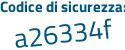 Il Codice di sicurezza è 4496 continua con 974 il tutto attaccato senza spazi