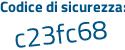 Il Codice di sicurezza è 1c731fe il tutto attaccato senza spazi