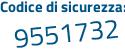 Il Codice di sicurezza è 5 continua con bd2561 il tutto attaccato senza spazi