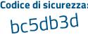 Il Codice di sicurezza è 4163267 il tutto attaccato senza spazi