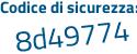 Il Codice di sicurezza è f7 poi 67683 il tutto attaccato senza spazi