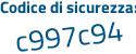 Il Codice di sicurezza è e212882 il tutto attaccato senza spazi