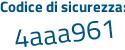 Il Codice di sicurezza è 27d54ee il tutto attaccato senza spazi