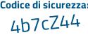 Il Codice di sicurezza è 23 segue a4Zd2 il tutto attaccato senza spazi