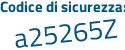 Il Codice di sicurezza è 427 continua con b9a7 il tutto attaccato senza spazi