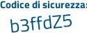 Il Codice di sicurezza è df7 poi Zbde il tutto attaccato senza spazi