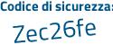 Il Codice di sicurezza è dd83c26 il tutto attaccato senza spazi