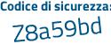 Il Codice di sicurezza è b continua con fZa771 il tutto attaccato senza spazi