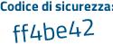 Il Codice di sicurezza è f segue a934dd il tutto attaccato senza spazi