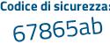 Il Codice di sicurezza è 986da continua con 5a il tutto attaccato senza spazi