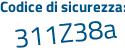 Il Codice di sicurezza è ce943b1 il tutto attaccato senza spazi