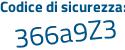 Il Codice di sicurezza è 7a68a9e il tutto attaccato senza spazi