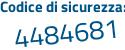 Il Codice di sicurezza è 13623 segue 24 il tutto attaccato senza spazi