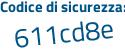 Il Codice di sicurezza è 14d8 segue 4Z9 il tutto attaccato senza spazi