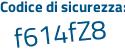 Il Codice di sicurezza è 6c5247d il tutto attaccato senza spazi