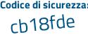 Il Codice di sicurezza è 9Z6de55 il tutto attaccato senza spazi