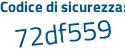 Il Codice di sicurezza è 3cc92fa il tutto attaccato senza spazi