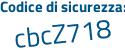 Il Codice di sicurezza è e48d77f il tutto attaccato senza spazi